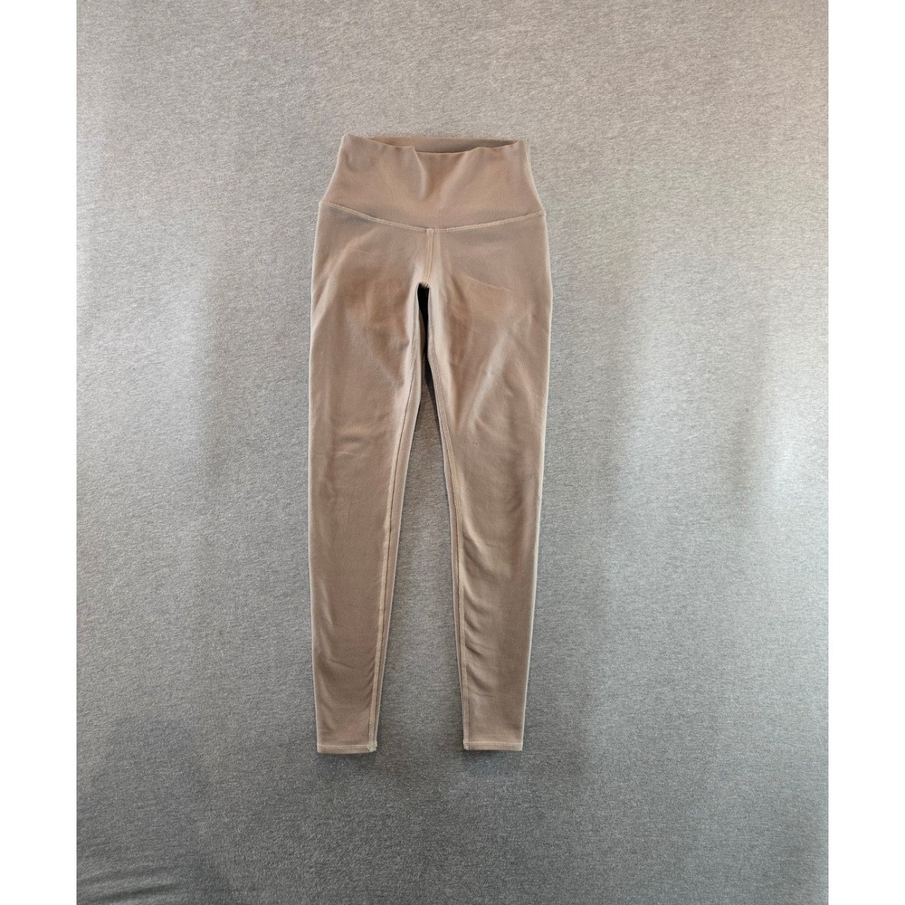 Alo Yoga Leggings Women XS Tan High Waisted Activewear Full Length Taupe